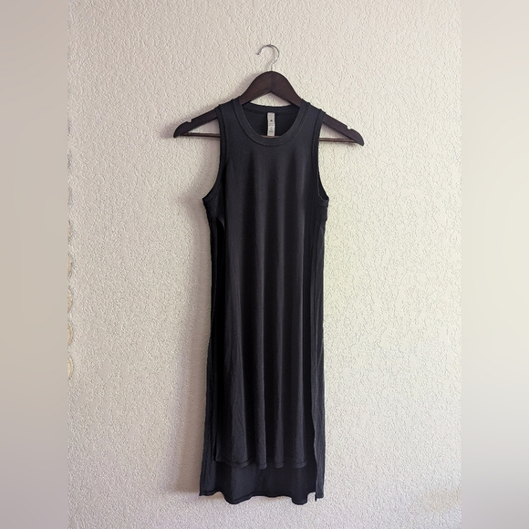 Lululemon Black Side Slit Tank Dress - Picture 2 of 5